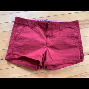 Red Cotton Shorts from American Eagle